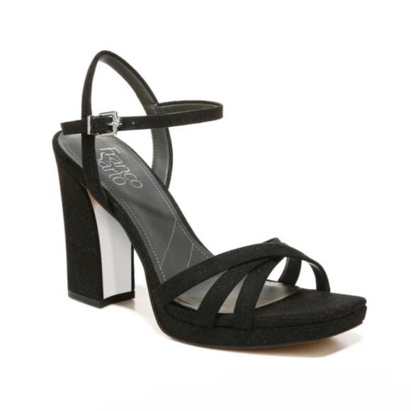 Franco Sarto Womens 8.5 Damilis Platform Sandal in Black NEW - Picture 1 of 11